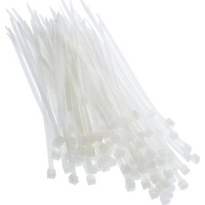 Muzik Δεματικά Καλωδίων 200x4mm Λευκό 100τμχ