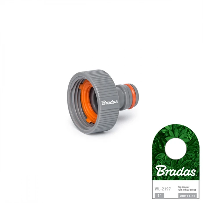Bradas WL-2197 Tap Connector with Female Thread 25.4 mm White