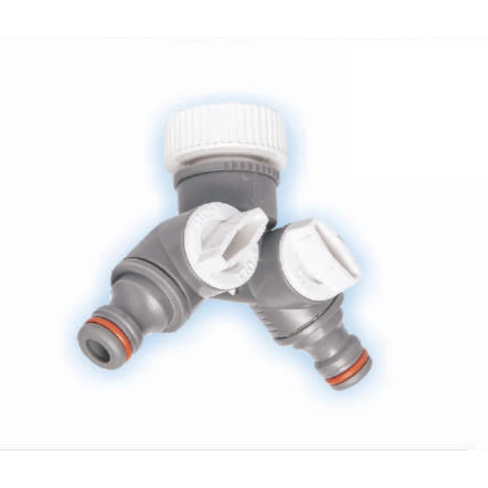 Bradas WL-2222 Watering Distributor 1" - 3/4" with Switch and Female Thread White