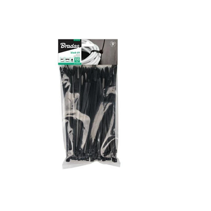 Bradas Δεματικά Καλωδίων 400 x 8.8 mm Μαύρο 100 τεμ. (TS1188400B)
