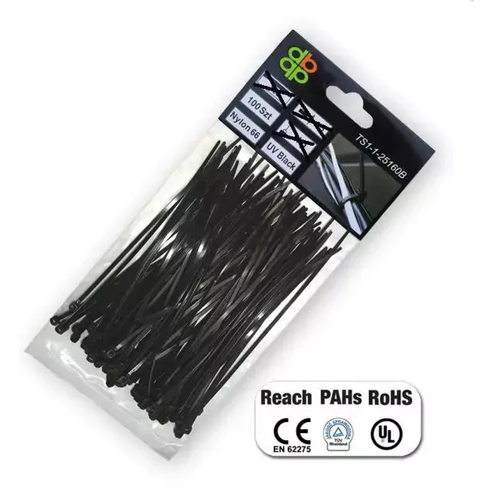 Bradas Cable Ties 550 x 7.6 mm Black - 100 pcs