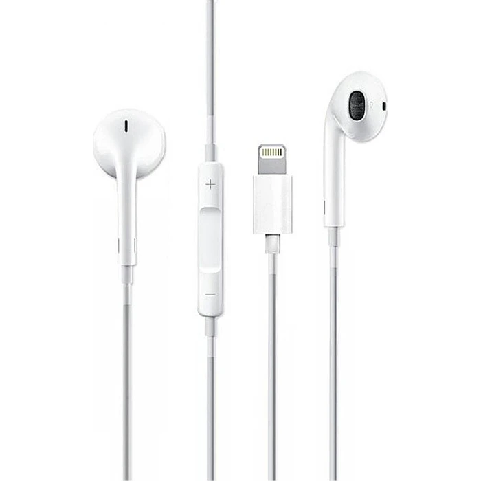 Default GSM1036 Wired In Ear Headphones with Lightning Connector and Microphone White