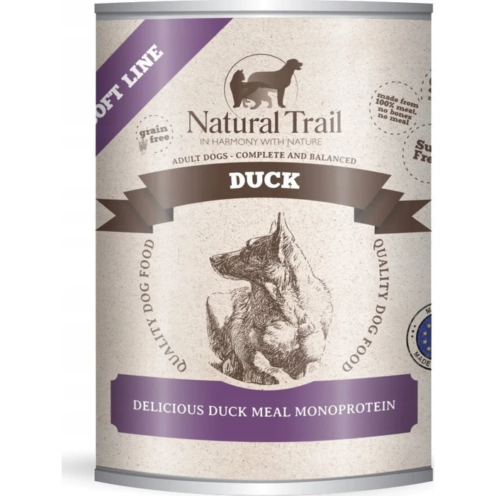 Natural Trail Wet Dog Food Can with Duck - Grain-free & Gluten-free - 800 g