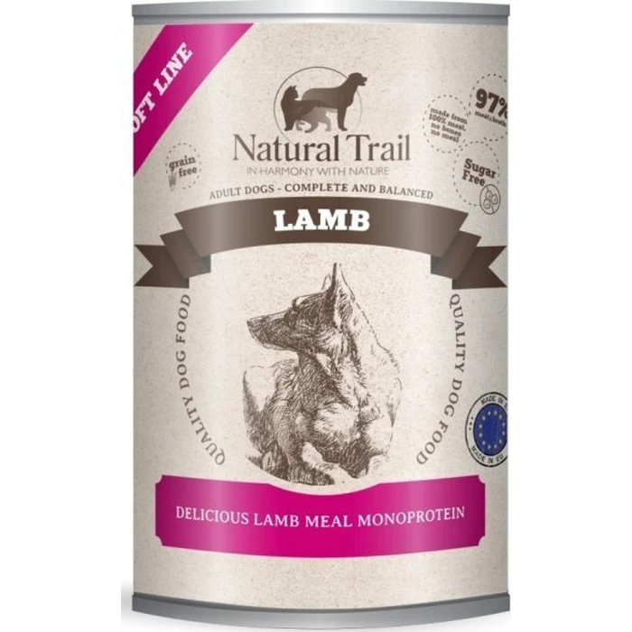 Natural Trail Wet Dog Food (Can) with Lamb - Grain-Free & Gluten-Free, 400 g
