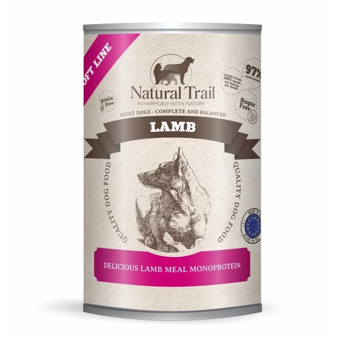Natural Trail Wet Dog Food (Can) with Lamb - Grain-Free & Gluten-Free, 400 g