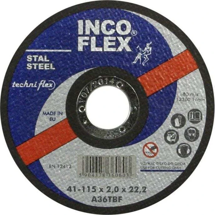 Inco Δίσκος Κοπής Μετάλλου 230mm M41-230-2.5-22A36R
