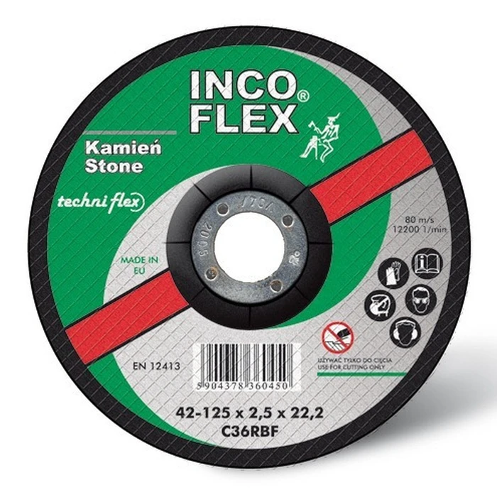 Techniflex Δίσκος Κοπής Δομικών Υλικών 230mm M418-230-2.5-22C36R