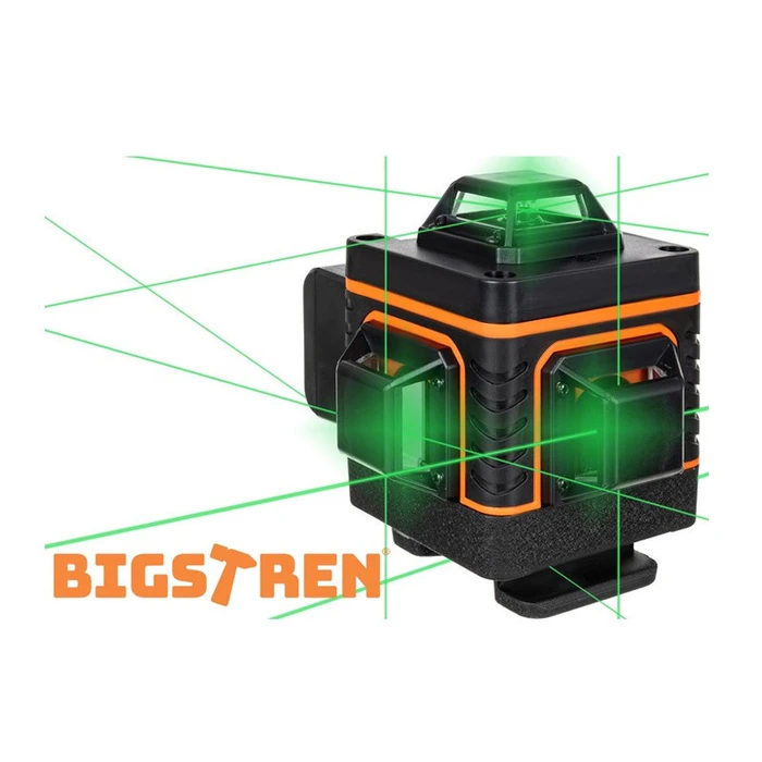 Bigstren 18763 Αυτορυθμιζόμενο Γραμμικό Αλφάδι Laser Πράσινης Δέσμης 25m