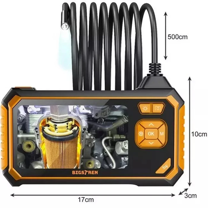 Bigstren 19376 4.3" Endoscopic / Inspection Camera 1920x1080 with 5m Cable