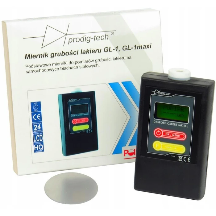 Genway Thickness Gauge GL-1 - Paint Thickness Gauge 0–1100 µm, 100-measurement Memory