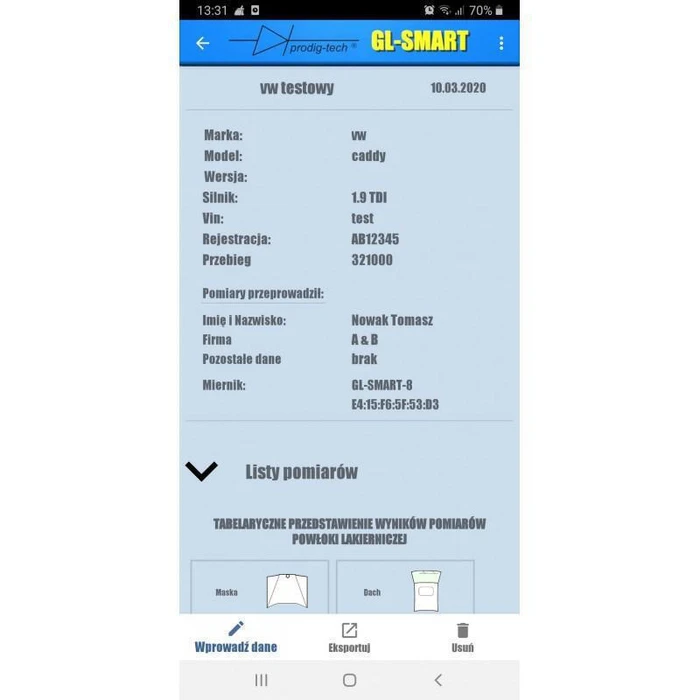 Μετρητής Πάχους Βαφής GL-SMART-XL