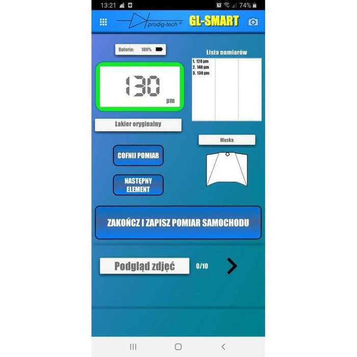 Μετρητής Πάχους Βαφής GL-SMART-XL