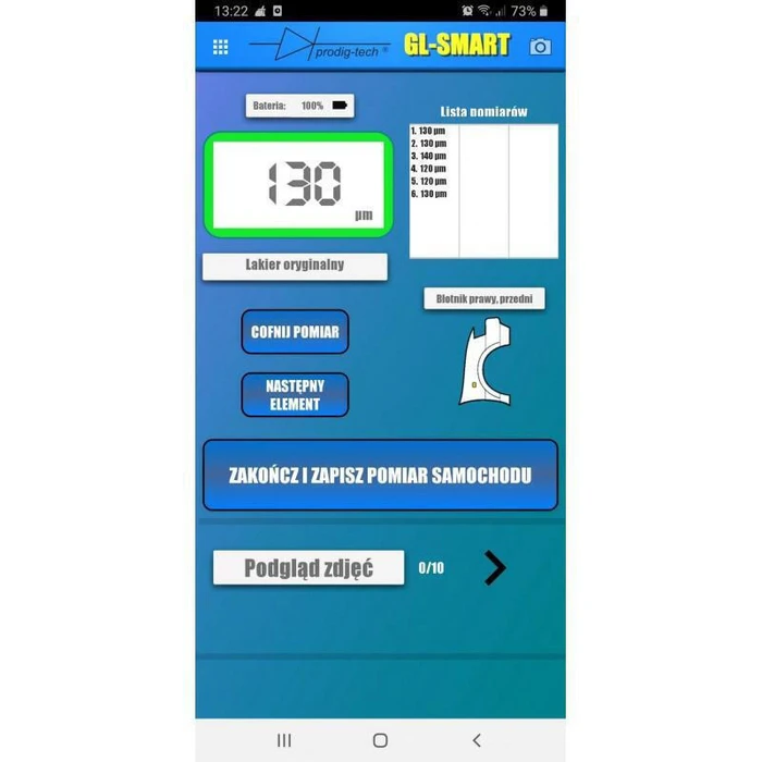 Μετρητής Πάχους Βαφής GL-SMART-XL