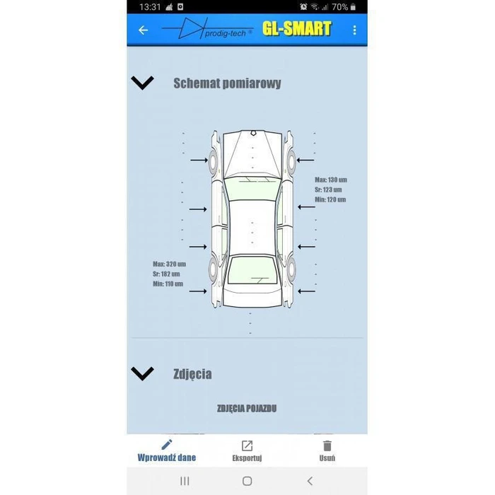 Μετρητής Πάχους Βαφής GL-SMART-XL