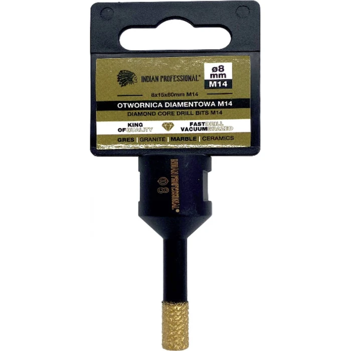 8 mm Diamond Dry-Cut Hole Saw for Tile, Model IP7702