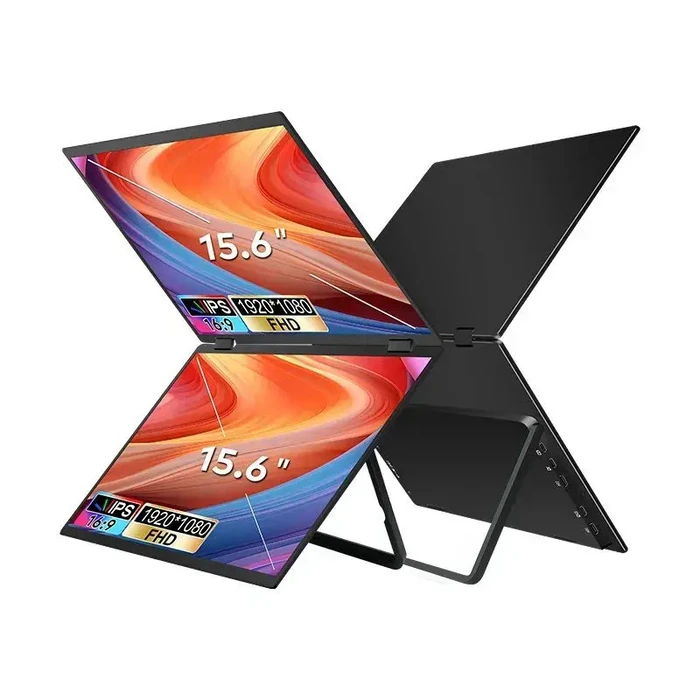 Extralink T01 Monitor 2x15.6" Full HD IPS Portable