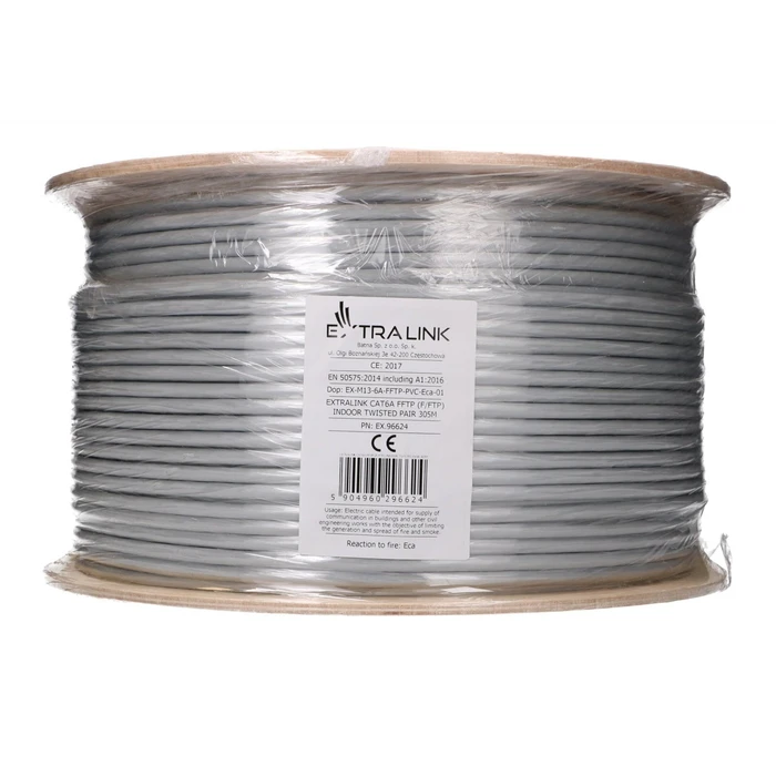 Extralink CAT6A F/FTP Καλώδιο Δικτύου Ethernet 305m (Gigabit)