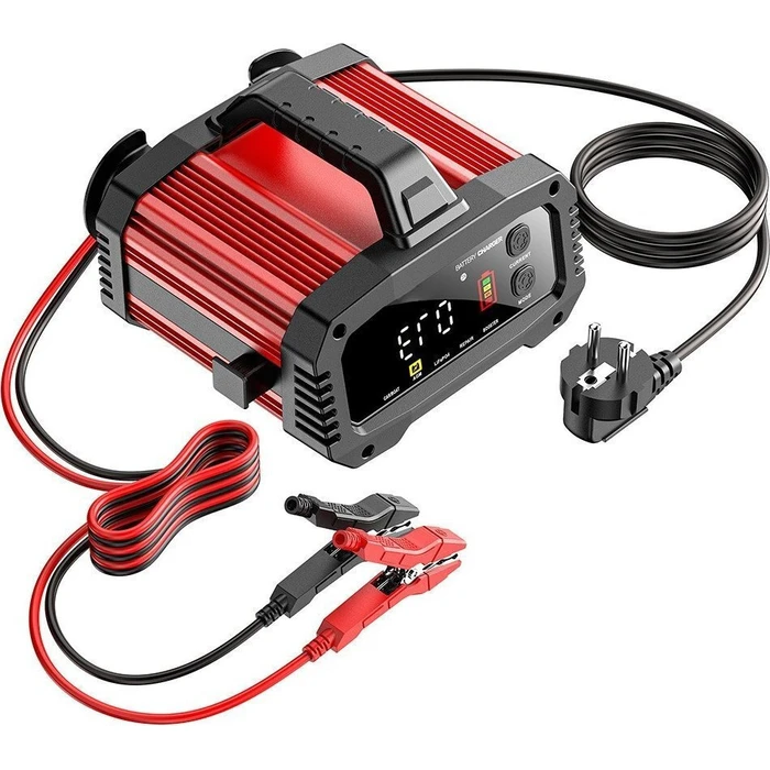 EXTRALINK Intelligent Car Battery Charger 12V/24V 25A with AGM Repair Mode (MPN: EX.98222)