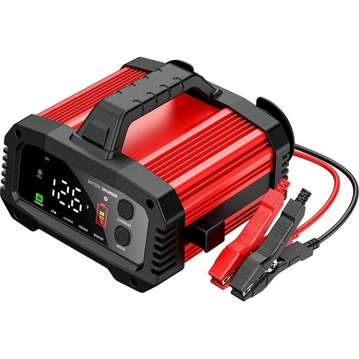 EXTRALINK Intelligent Car Battery Charger 12V/24V 25A with AGM Repair Mode (MPN: EX.98222)