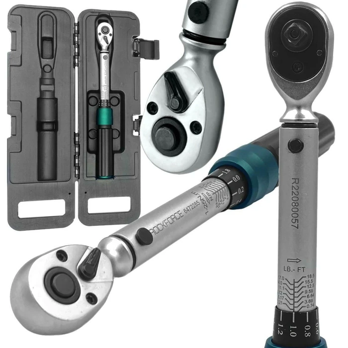 Rockforce Torque Wrench 1/4" Square Drive 1-25 Nm, 24.5 cm (RF-6472285)