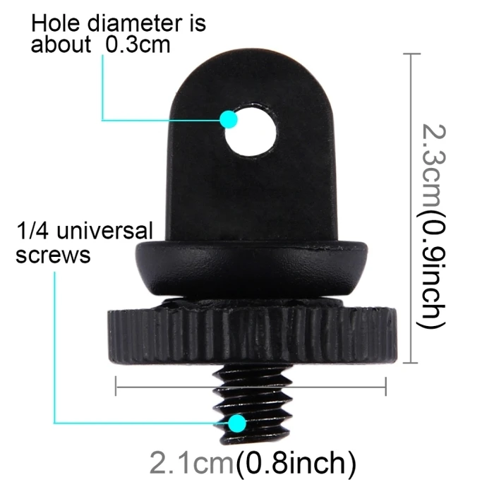 Puluz PU212 Μίνι Αρσενική Βίδα 3.9mm Universal για Action Cameras (1/4" αρσενικό, μήκος 2.2 cm)