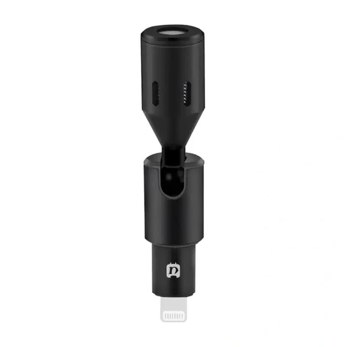 Puluz PU615B Electret Lavalier Microphone with 8‑pin Mobile Connector (P2 adapter & windshields included)