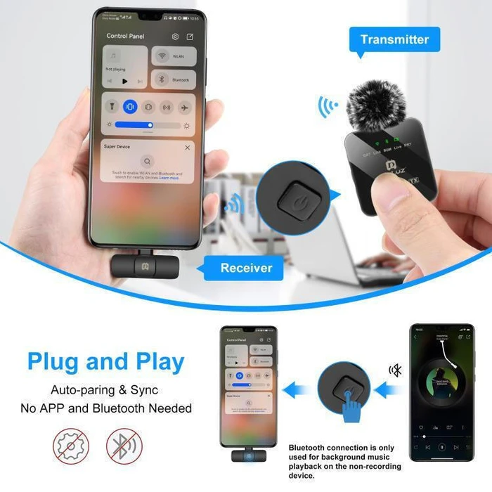 PU646B Electret USB Type-C Lavalier Microphone