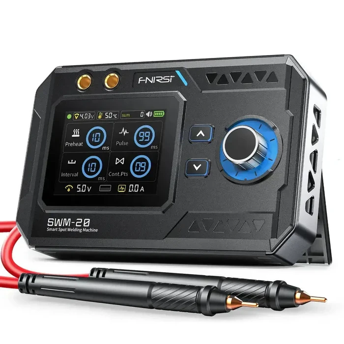 Fnirsi SWM-20 Portable Dual-Pulse Spot Welding Machine (Pen Type) with 2.4-inch Color Screen
