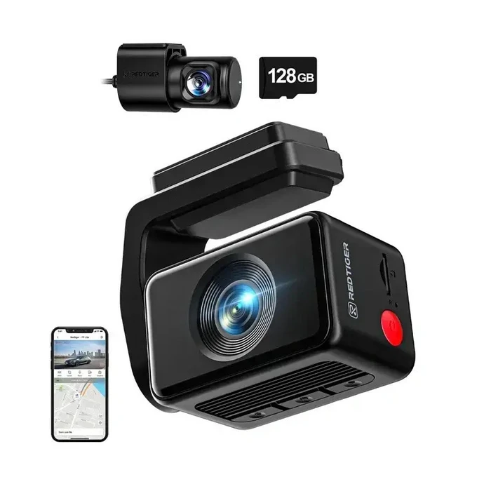 Redtiger F4 Pro Σετ Καθρέπτης με Κάμερα DVR Αυτοκινήτου 4K, Οθόνη 2.2", Wi‑Fi, GPS & Κάμερα Οπισθοπορείας