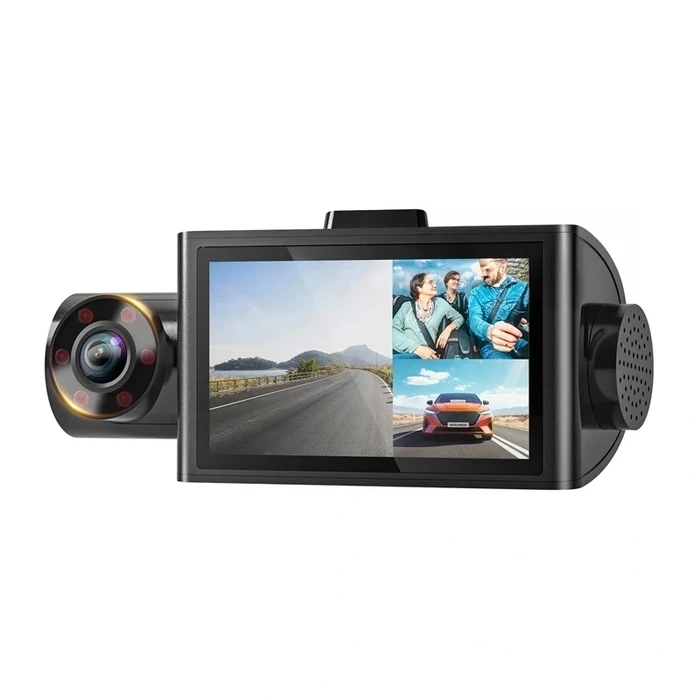 Wolfbox i07 Car DVR Camera Set 1440P with 3" IPS Screen, Wi‑Fi, GPS & Rear Camera