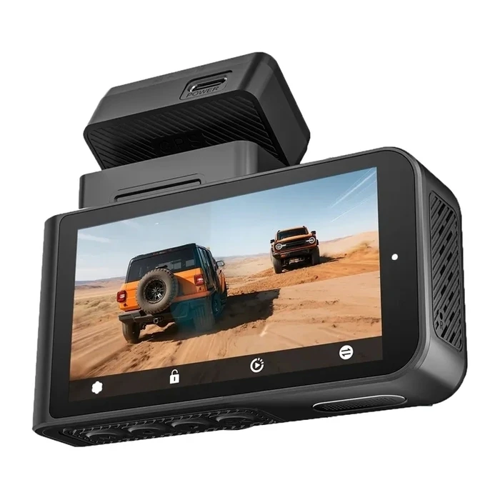 Wolfbox X3 Σετ Κάμερα DVR Αυτοκινήτου 1440P με Οθόνη 3" Wi‑Fi GPS & Κάμερα Οπισθοπορείας (64GB)