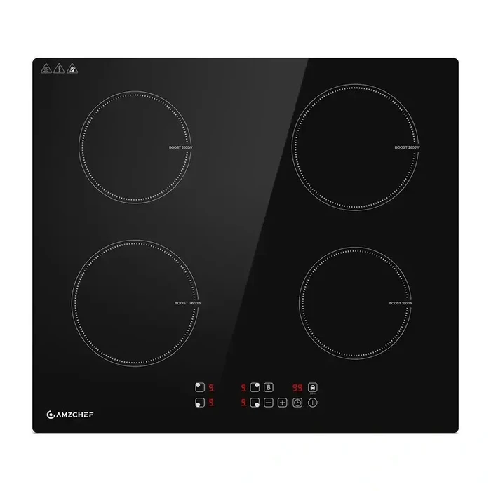 Amzchef Induction Cooktop Built-in with Child Lock 59x52 cm CE-T-74IB4xyzf-CSCS