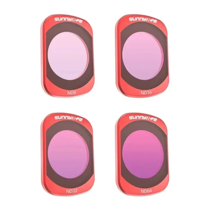 Sunnylife OP4-FI223 ND Filter Kit for DJI Osmo Pocket 3 / Osmo Pocket 4 (ND8, ND16, ND32, ND64)