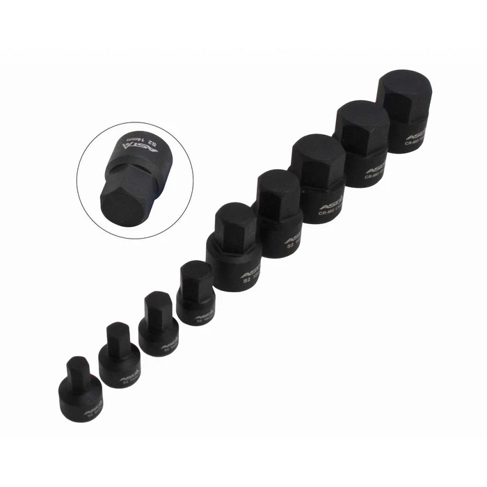 Satra Allen Hex Socket Set 9 pc 1/4" & 3/8" 6-19mm (A-1M9HEX)