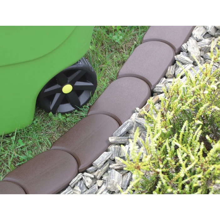 Prosperplast Garden Edging IPAK1-R222 Plastic Garden Border Brown