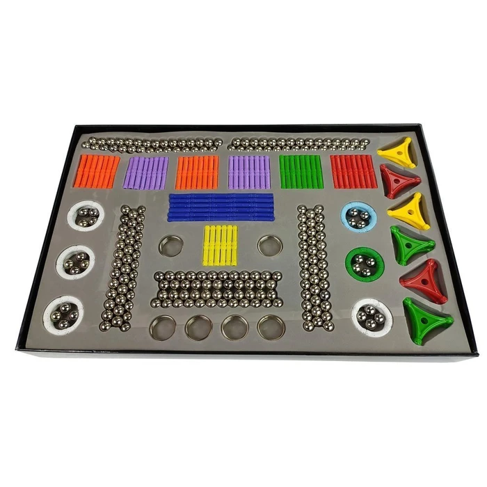 Lean Toys Magnetic Construction Toy — Magnastix Set for Children 3+