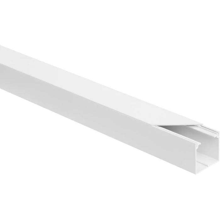 STASIŃSKI Plastic Cable Trunking (Cable Duct) White - Set of 10 x 2 m (MPN: 5955Z, SKU: WLONONWCR5342)