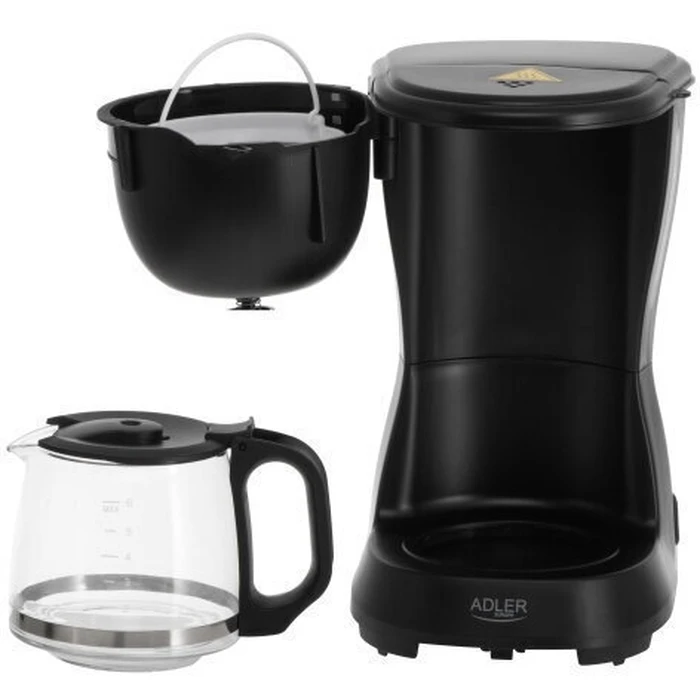 ADLER Drip Coffee Maker 0.6L Black