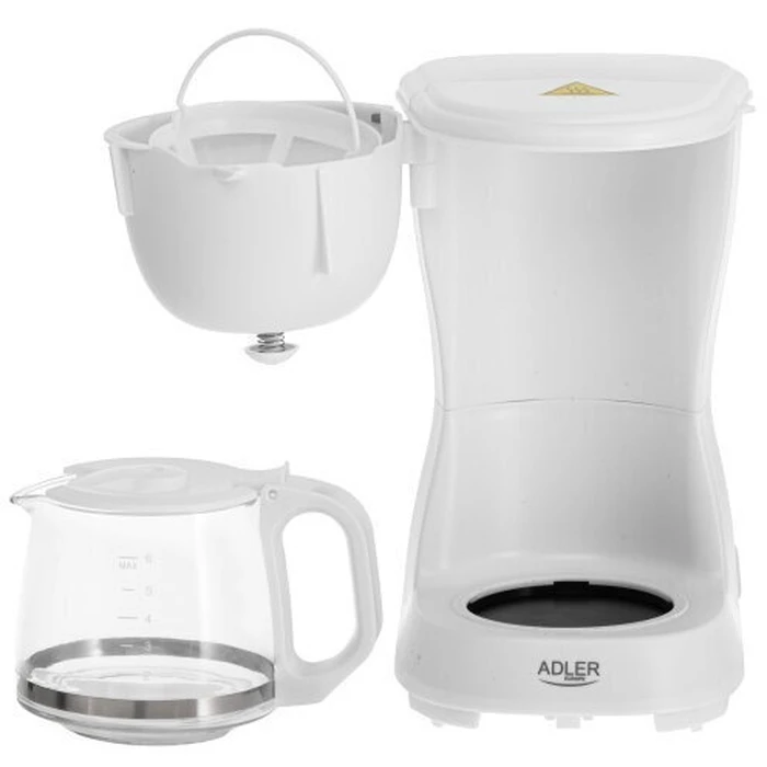Adler Drip Coffee Maker 0.6L White