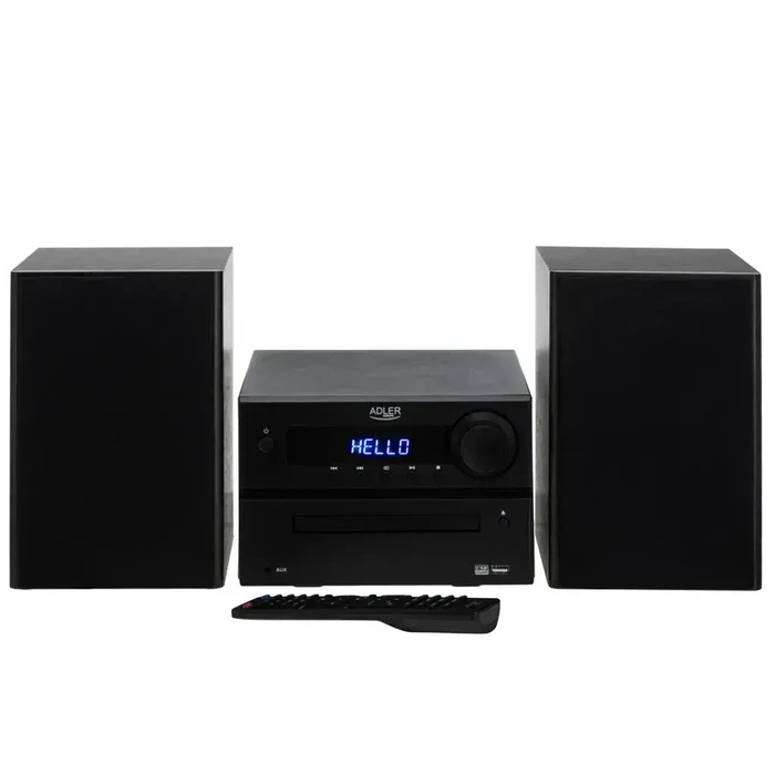 Stereo Systems Adler Mini Hi Fi Stereo System with BT CD USB and FM Black