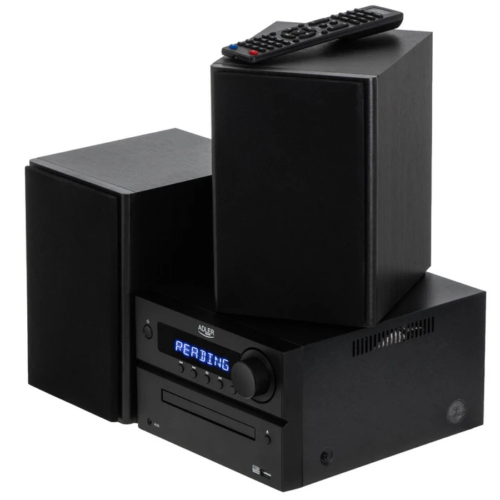 Stereo Systems Adler Mini Hi Fi Stereo System with BT CD USB and FM Black