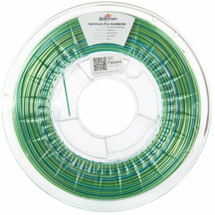 Spectrum νήμα PLA SILK Rainbow · OCEAN MELANGE · 1.75mm · 1kg (καρούλι)