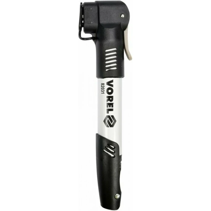 Vorel 82031 Hand Air Pump - Mini Aluminum Bicycle Pump with Frame Mount and Dual Valve Adapter