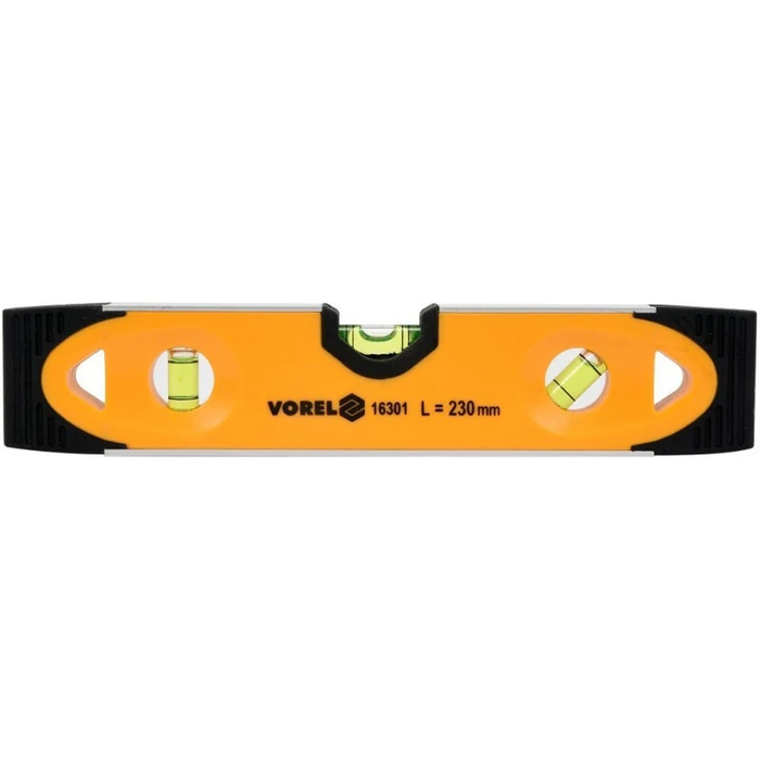 Vorel 16301 Plastic Magnetic Spirit Level with 3 Vials