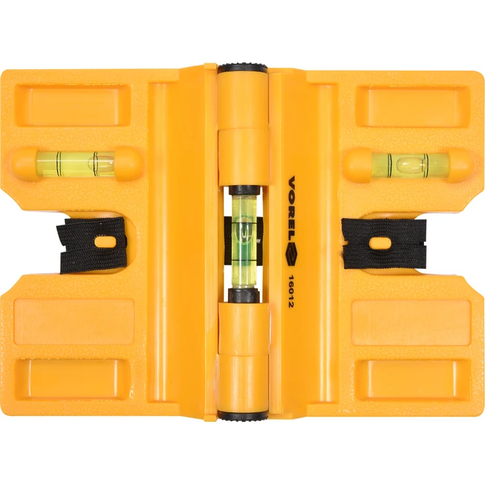 Vorel 16012 Plastic Magnetic Spirit Level 19 cm with 3 Vials