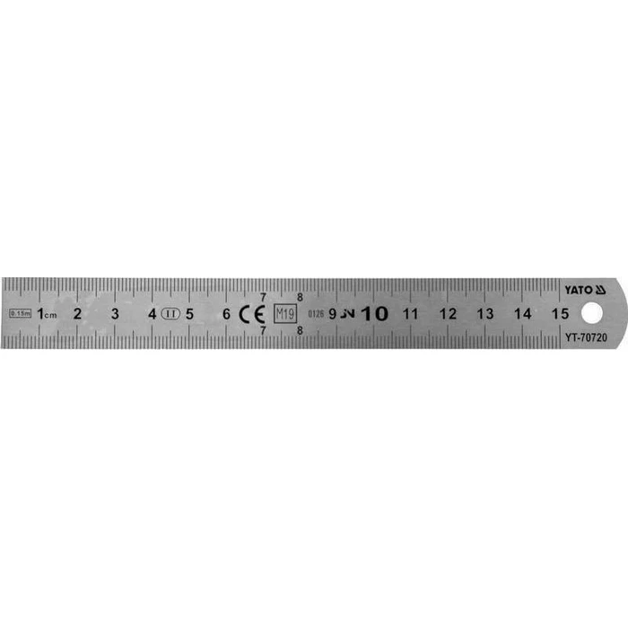 Yato YT-70720 Stainless Steel Ruler 15 cm (Class II)