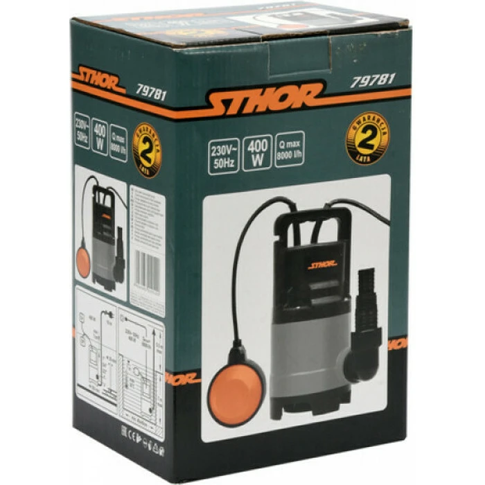 Sthor 11500LT/H Μονοφασική Αντλία Ακαθάρτων / Λυμάτων 0.8hp με Φλοτέρ 79783