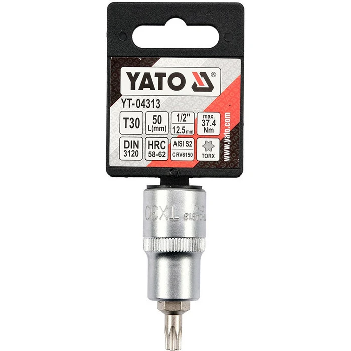 Yato Καρυδάκι με Μύτη Torx και Καρέ Υποδοχής 1/2'' T30x55mm YT-04313