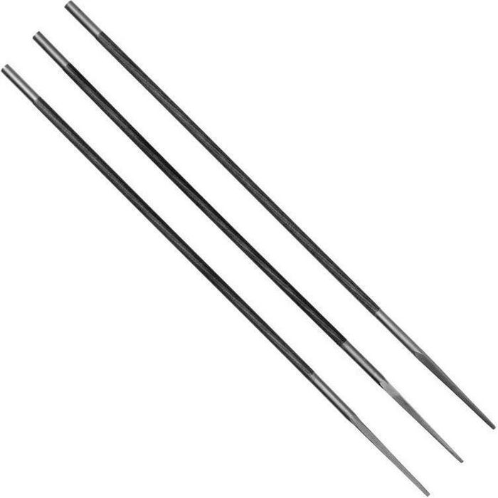 Yato YT-85027 3-piece Chainsaw Round File Set (without handle) - 4.8 mm / 0.325"