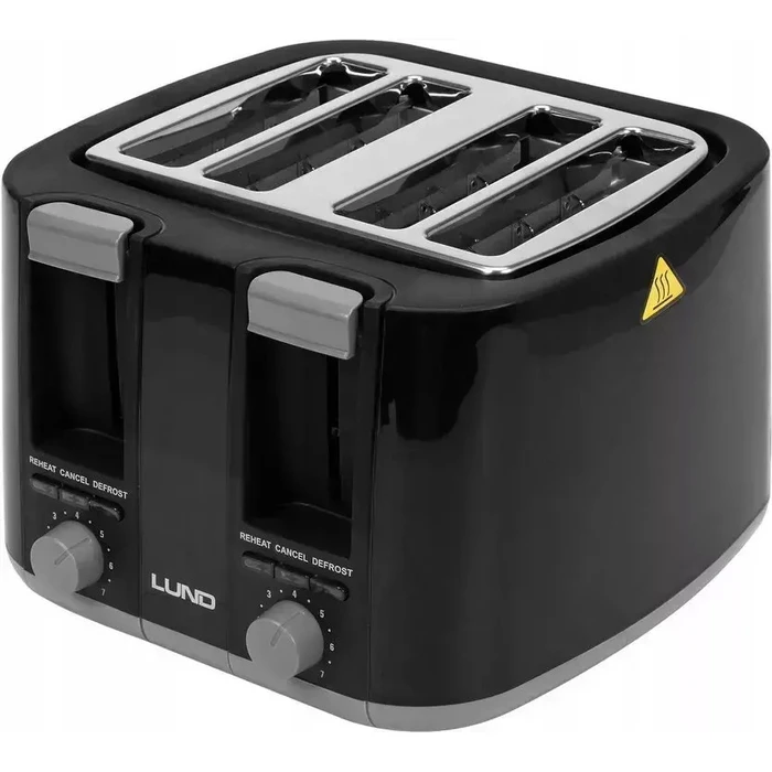 Lund 67501 Toaster 2-Slice 1500W Black
